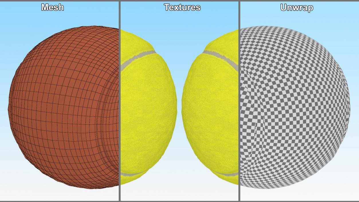 3D Tennis Ball 2 model