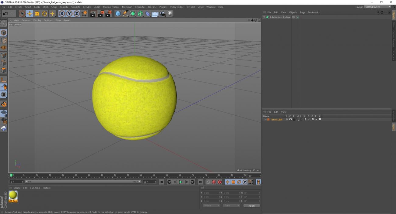 3D Tennis Ball 2 model