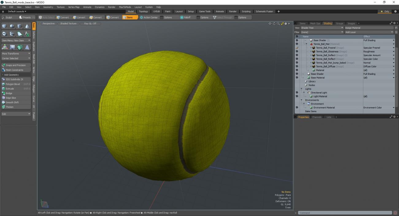 3D Tennis Ball 2 model