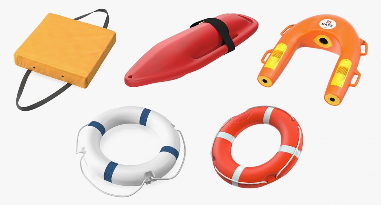 3D Life Buoys Collection 3 model