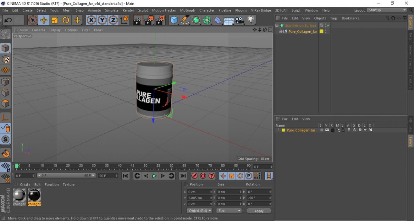 Pure Collagen Jar 3D