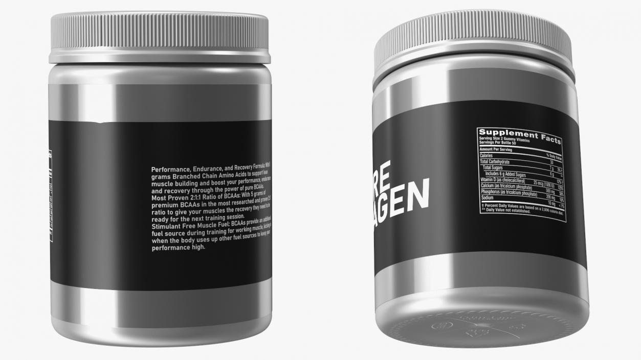 Pure Collagen Jar 3D