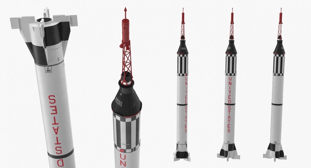 3D Space Rockets Collection 2