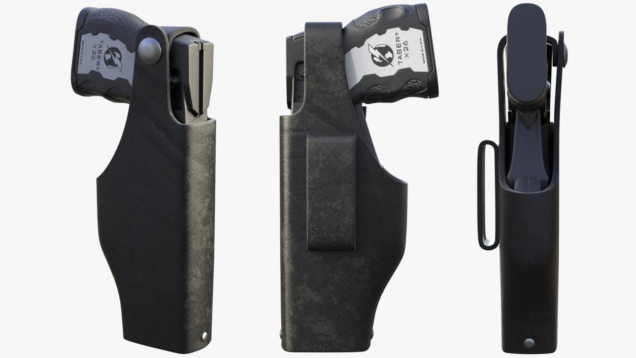 3D model Tazer in Tactical Belt Holster