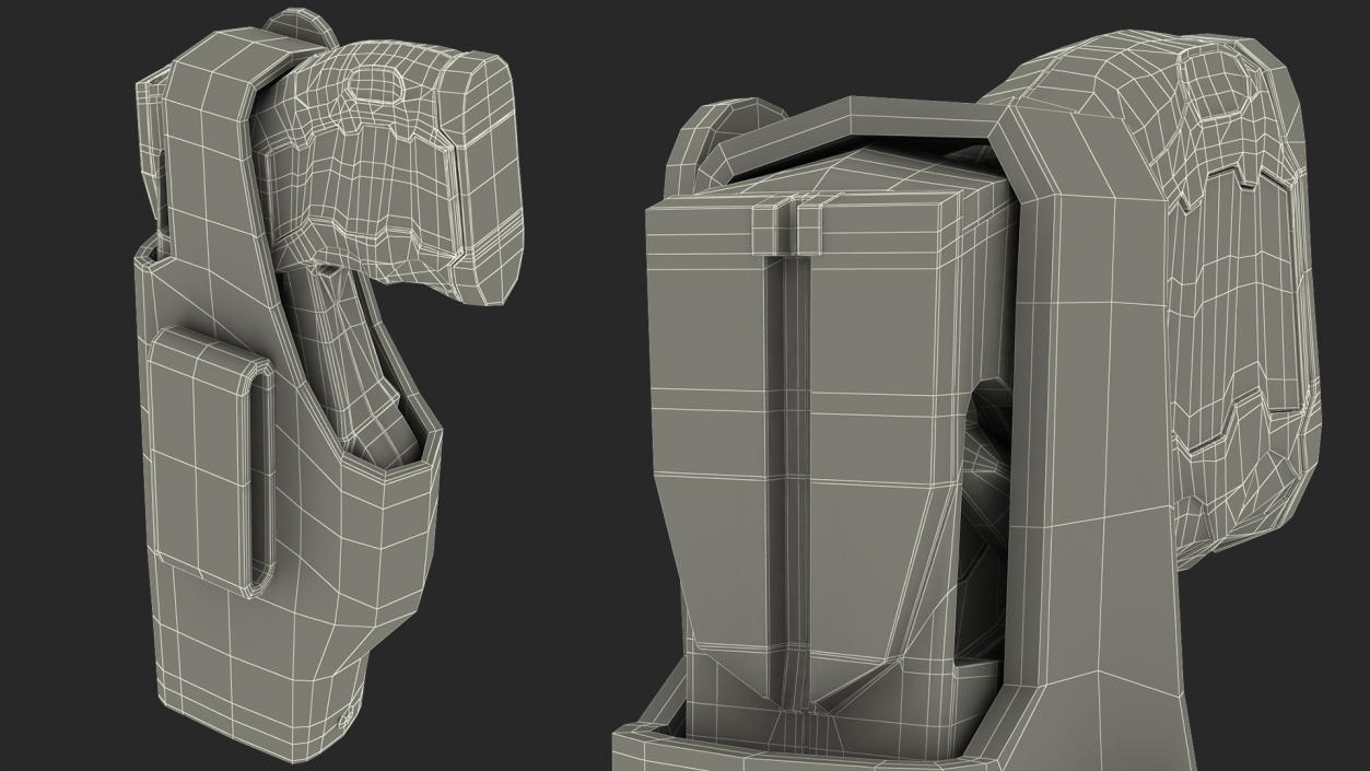 3D model Tazer in Tactical Belt Holster