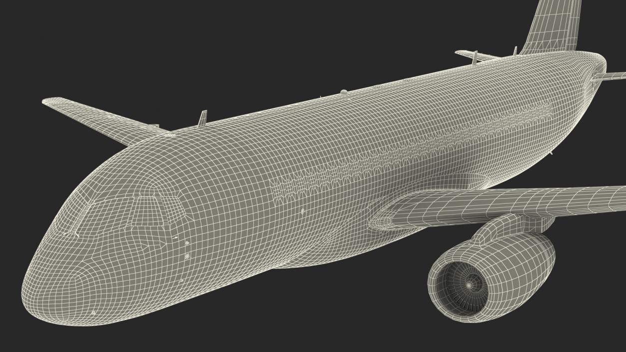 3D model Sukhoi Superjet 100 95lr Aeroflot Flight