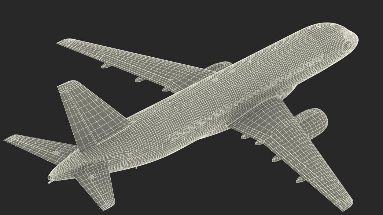 3D model Sukhoi Superjet 100 95lr Aeroflot Flight