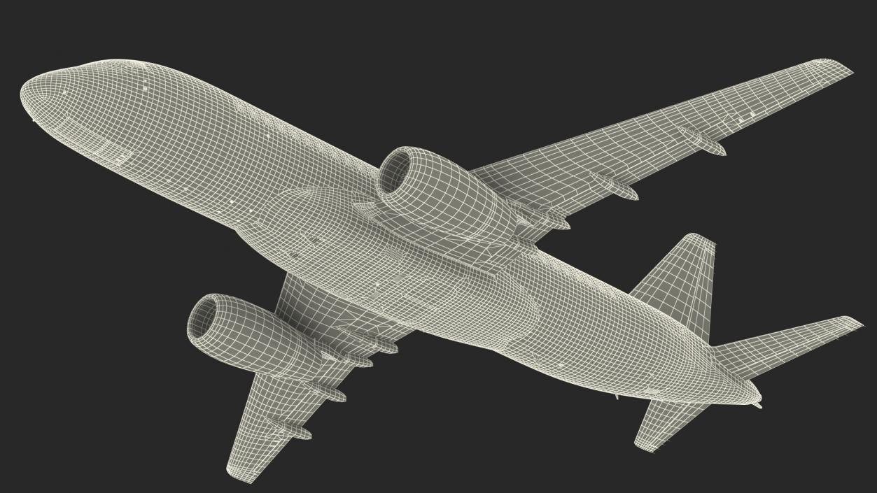 3D model Sukhoi Superjet 100 95lr Aeroflot Flight