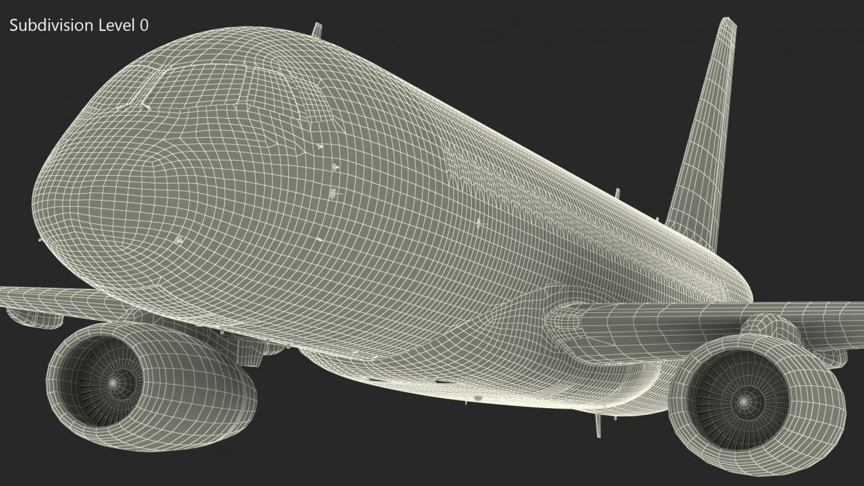 3D model Sukhoi Superjet 100 95lr Aeroflot Flight