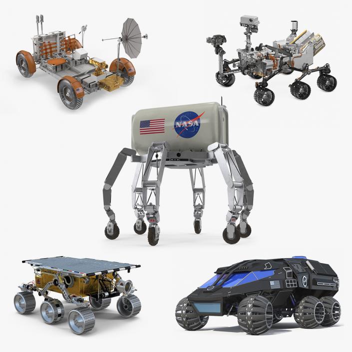 Rigged Space Vehicles Collection 3 3D model