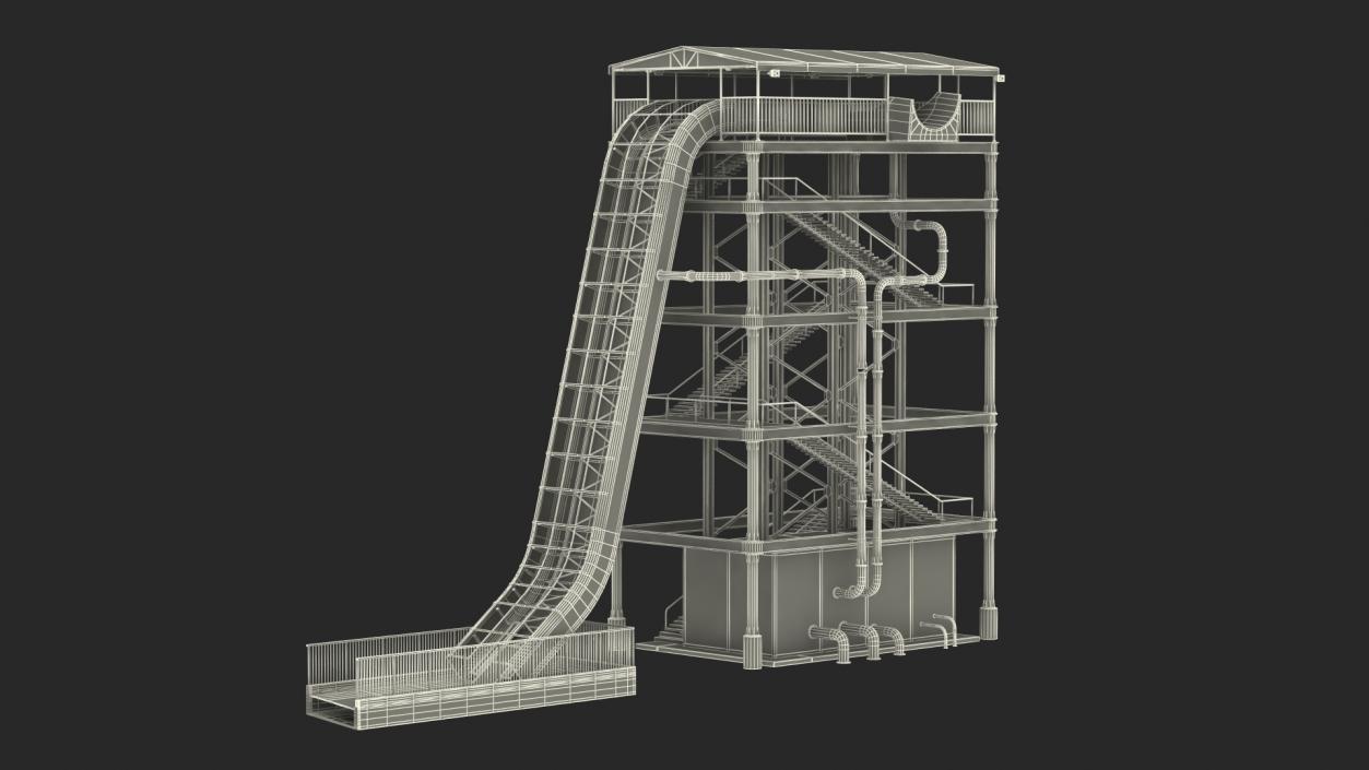 3D Tall Water Slide