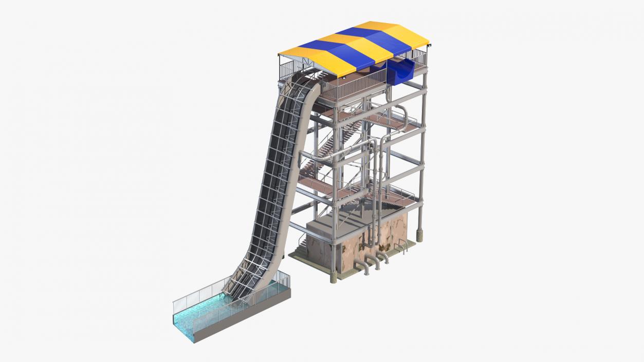 3D Tall Water Slide