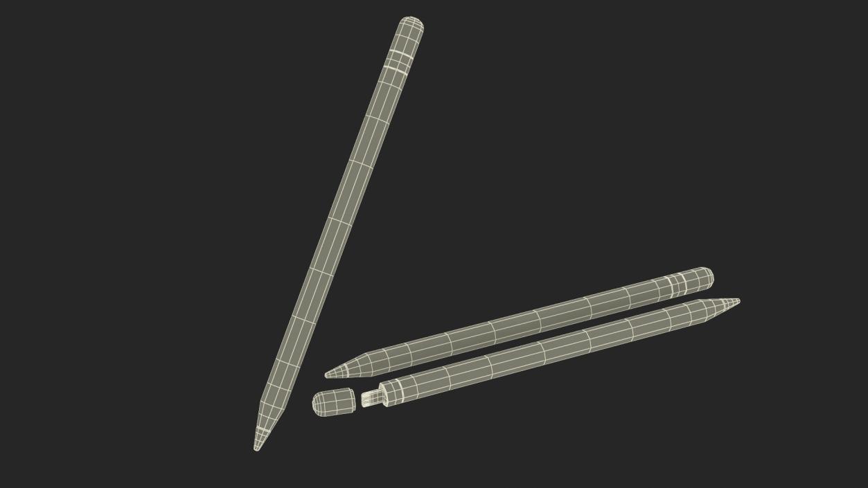 Apple Pencil 2 3D model