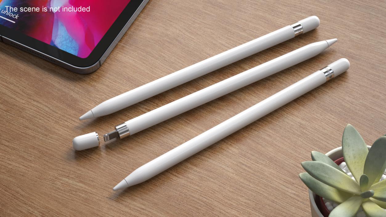 Apple Pencil 2 3D model