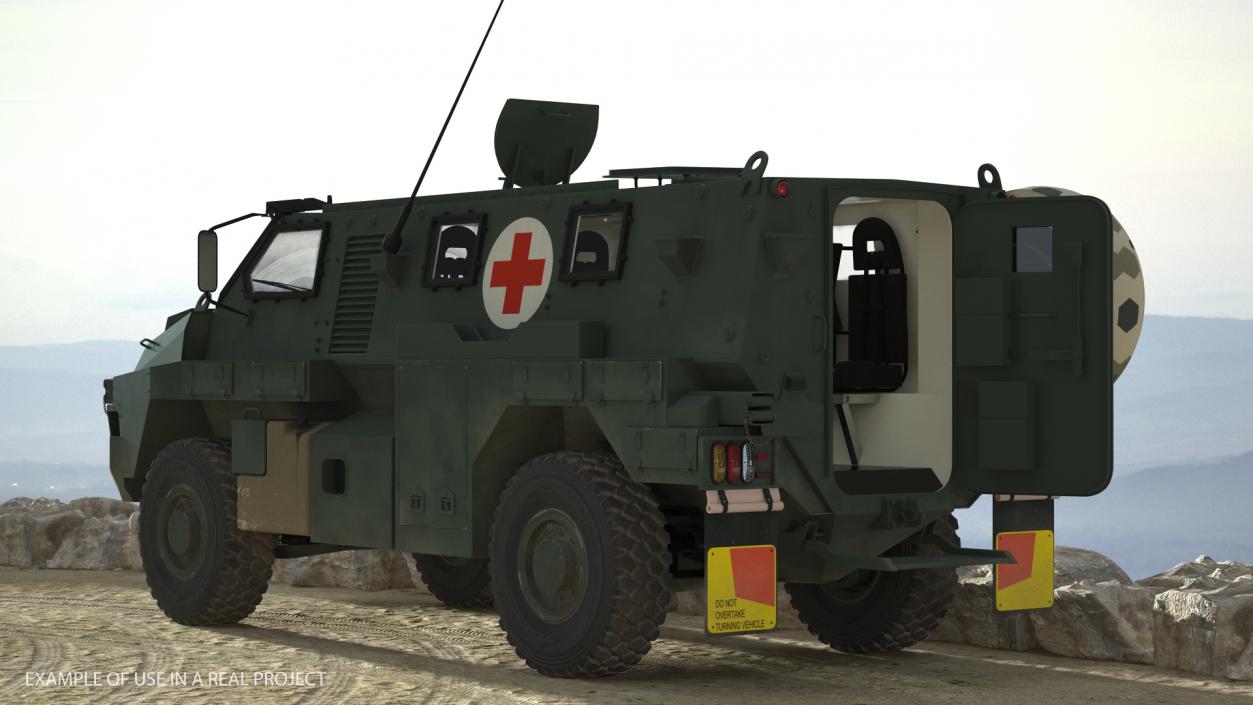 3D Military Ambulance Rigged Collection