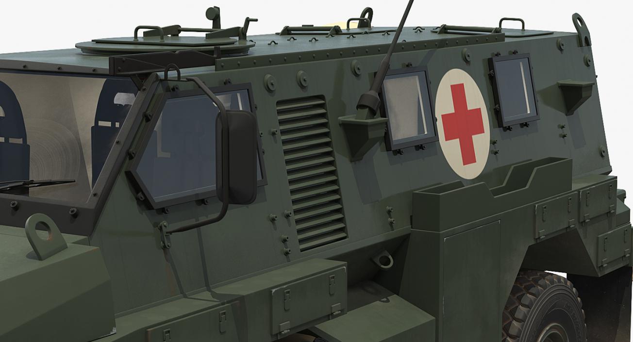 3D Military Ambulance Rigged Collection