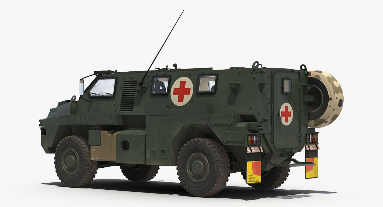 3D Military Ambulance Rigged Collection