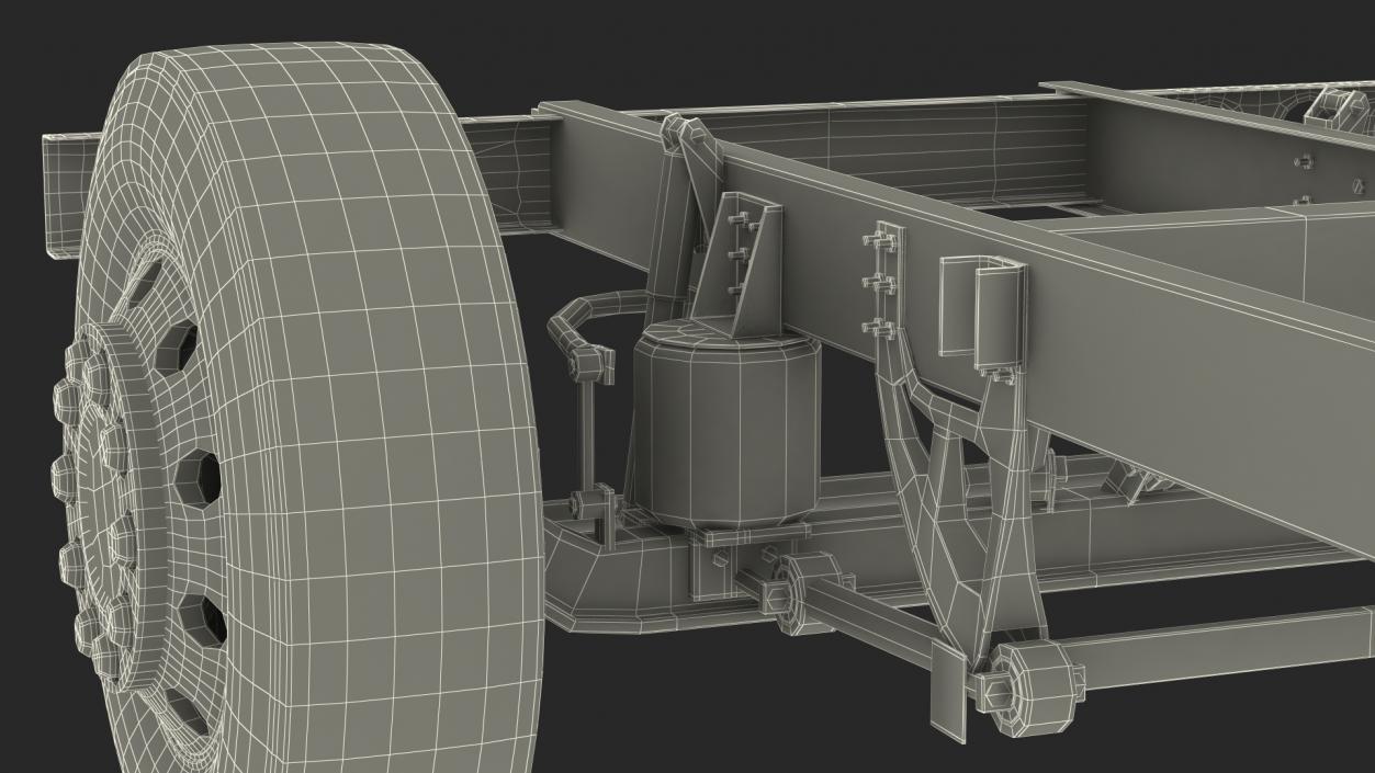 3D model Bus Front Suspension