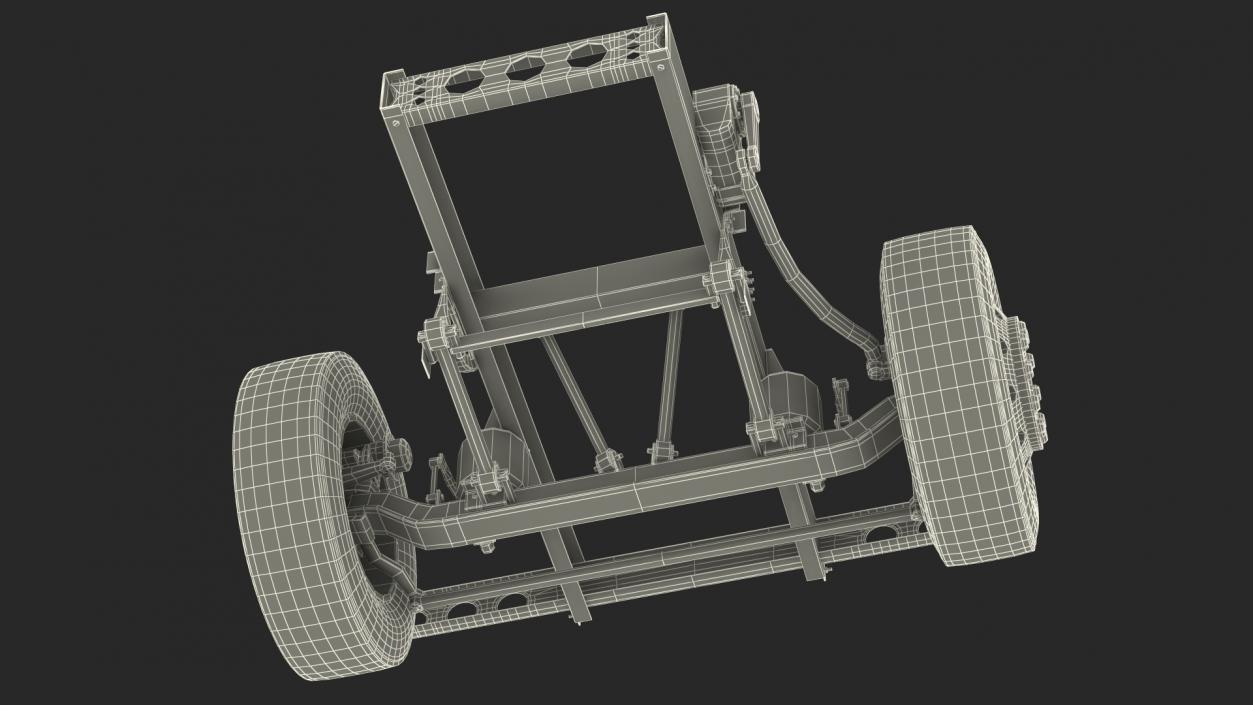 3D model Bus Front Suspension