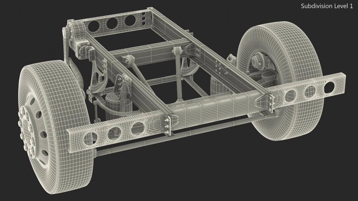 3D model Bus Front Suspension