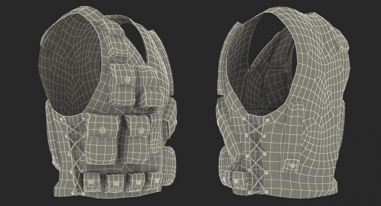 Military Camouflage Vest 3D model