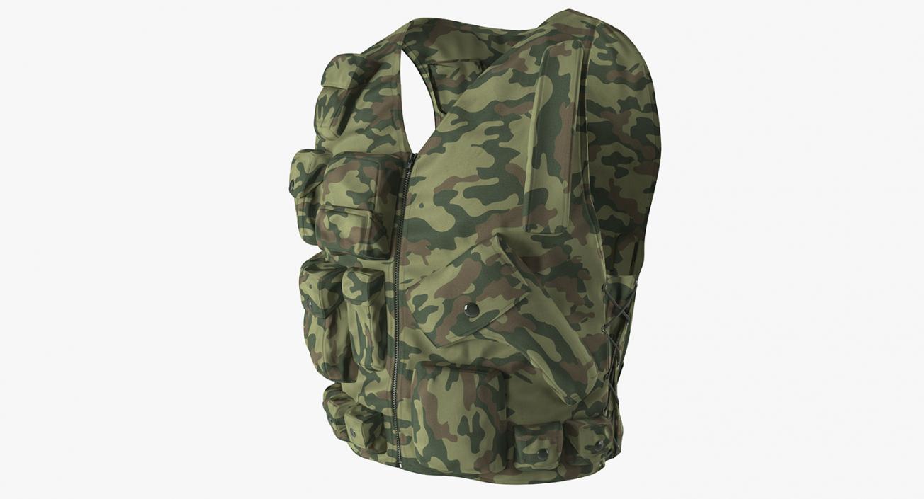 Military Camouflage Vest 3D model