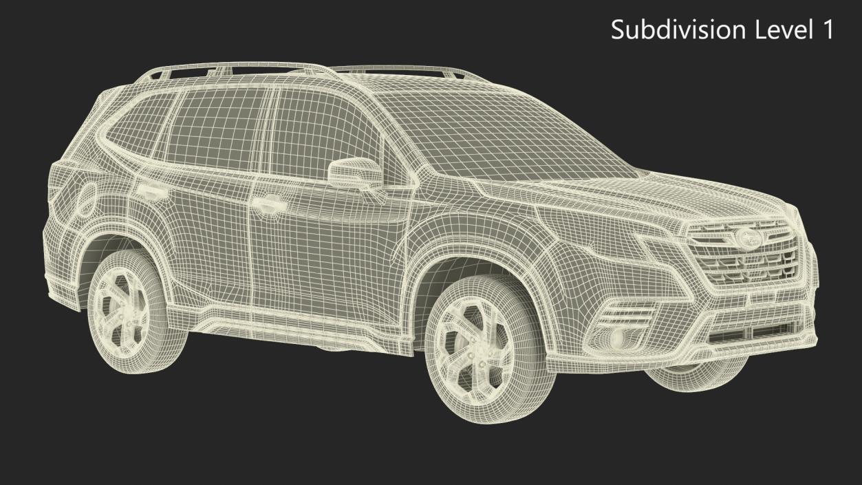 3D Subaru Forester 2022 Green