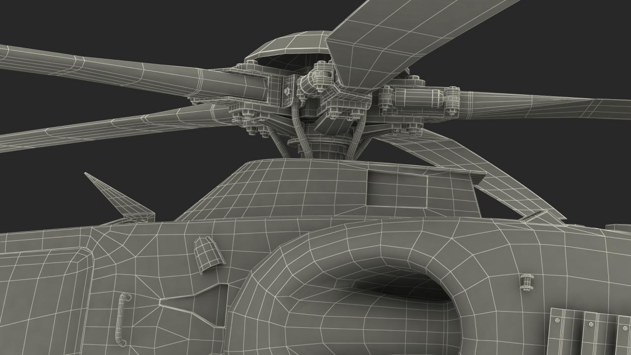 Combat Gray Helicopter 3D