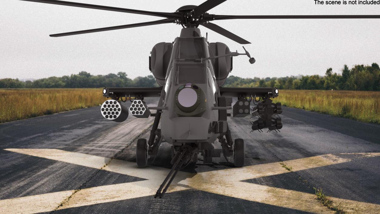 Combat Gray Helicopter 3D