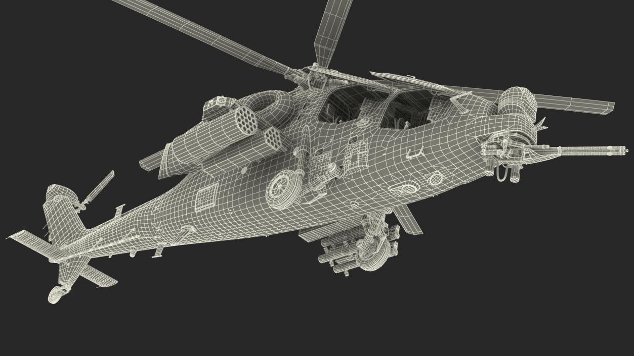 Combat Gray Helicopter 3D