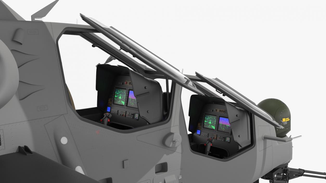 Combat Gray Helicopter 3D