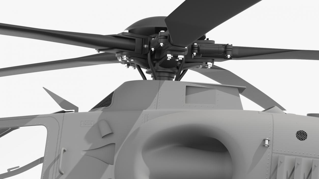 Combat Gray Helicopter 3D