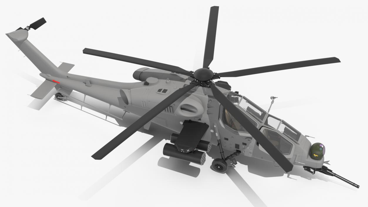 Combat Gray Helicopter 3D