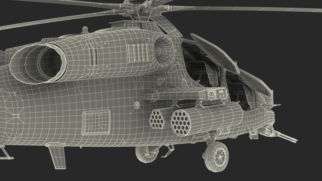 Combat Gray Helicopter 3D