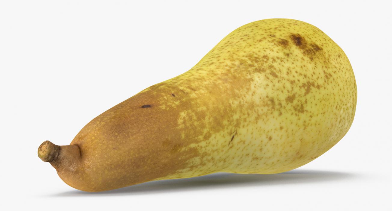 3D Long Yellow Pear