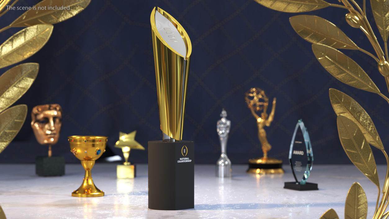 3D College Football National Championship Playoff Trophy model