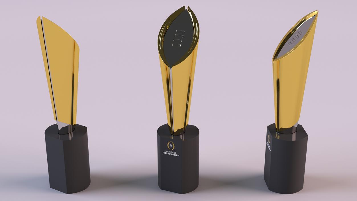 3D College Football National Championship Playoff Trophy model