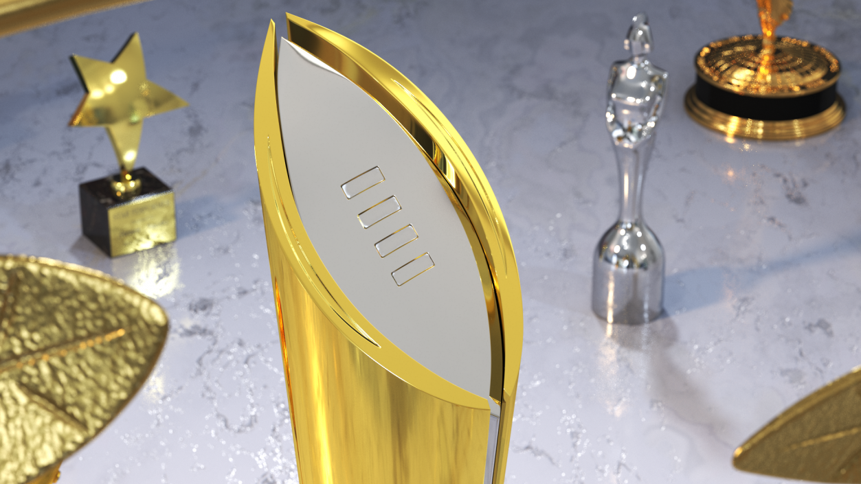 3D College Football National Championship Playoff Trophy model