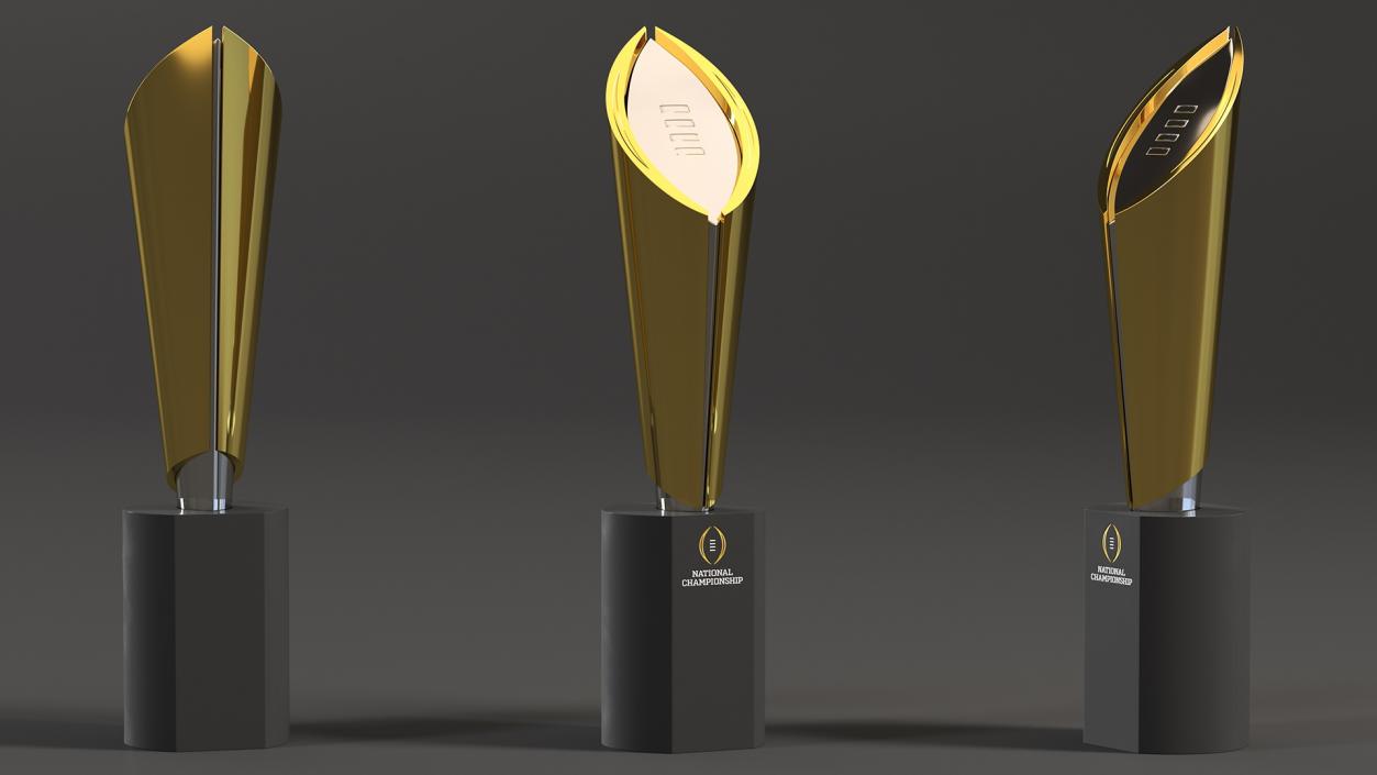 3D College Football National Championship Playoff Trophy model