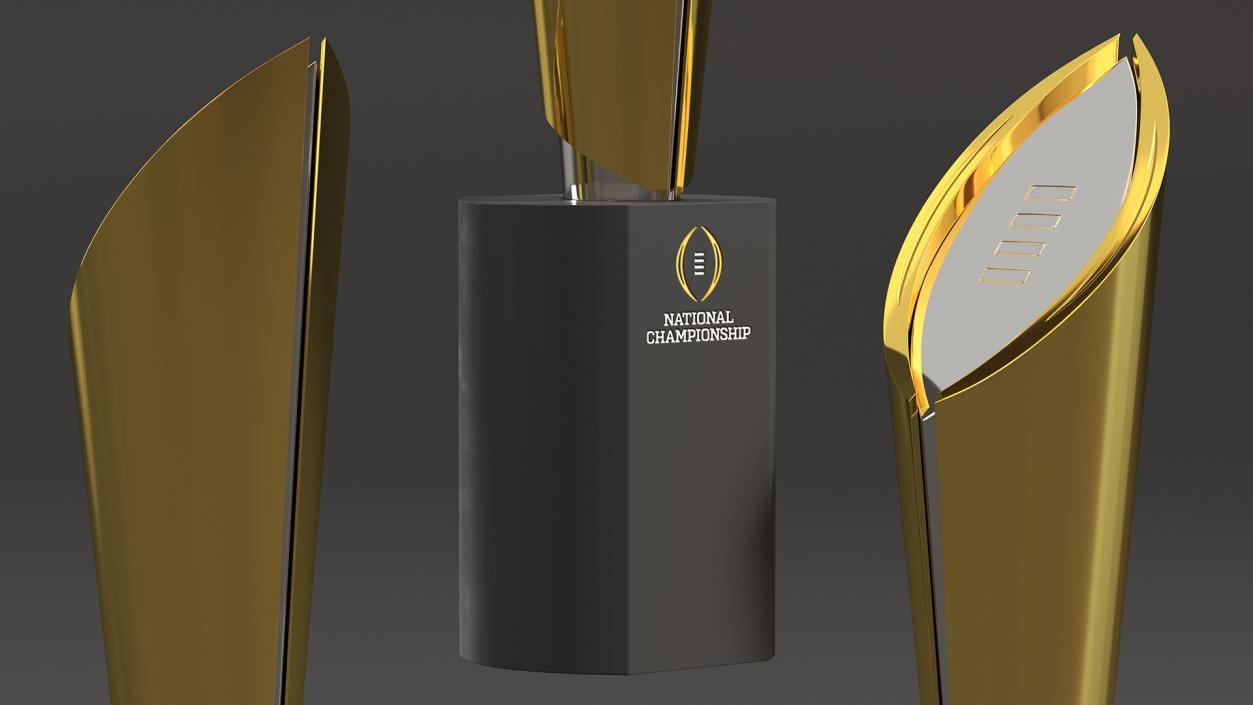 3D College Football National Championship Playoff Trophy model