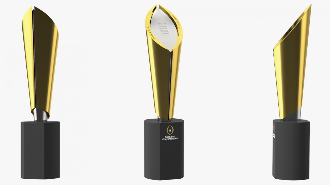 3D College Football National Championship Playoff Trophy model