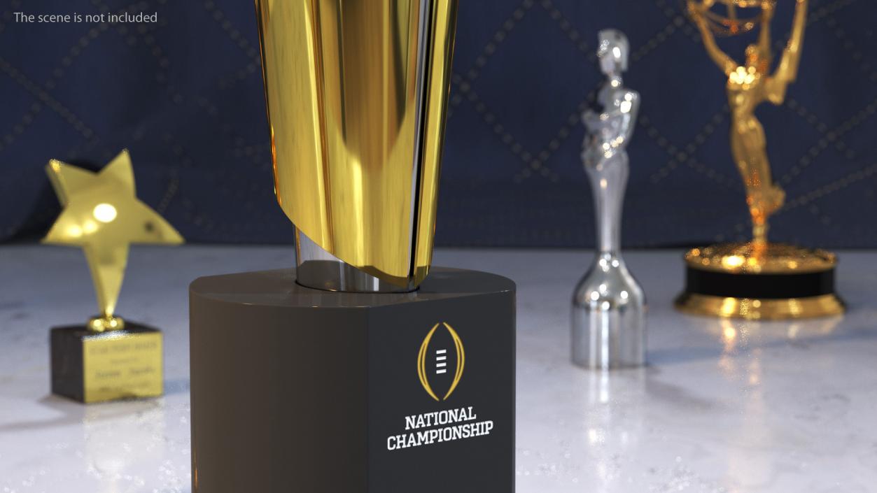 3D College Football National Championship Playoff Trophy model