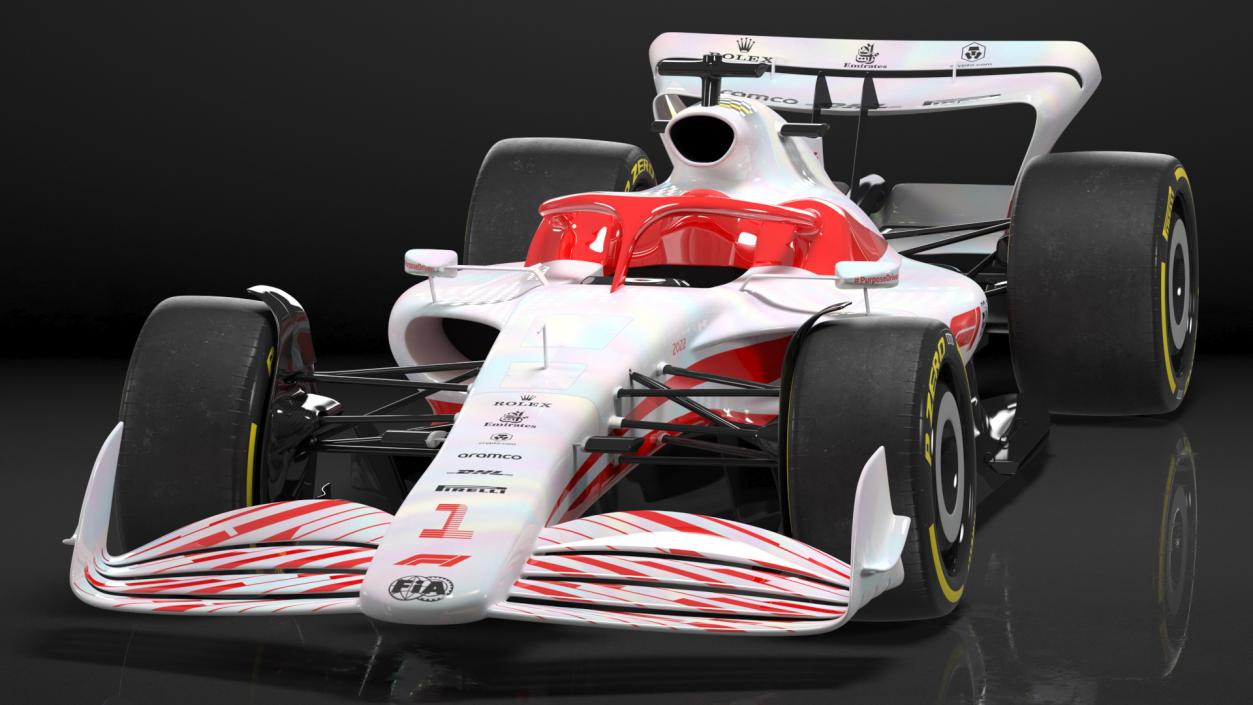 Formula 1 2022 White Livery 3D