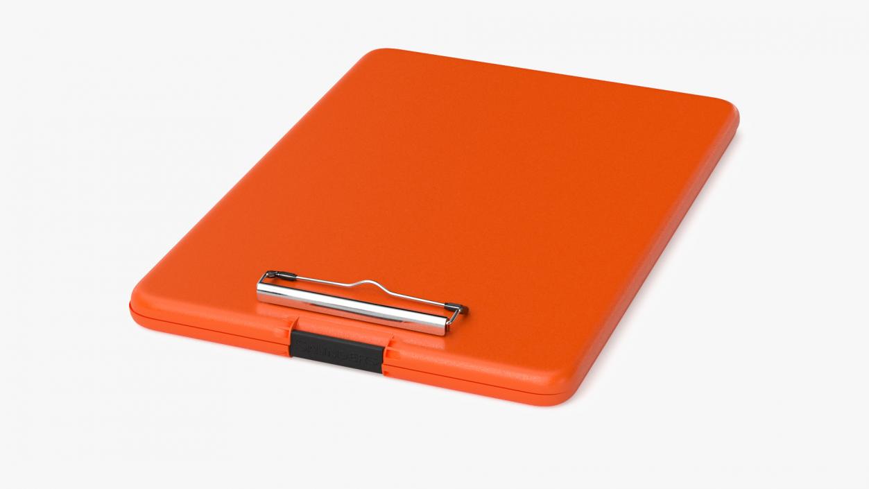 3D Clipboard Case Orange Closed model