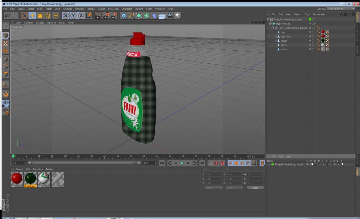 Fairy Dishwashing Liquid 3D model