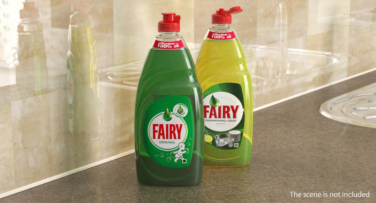 Fairy Dishwashing Liquid 3D model