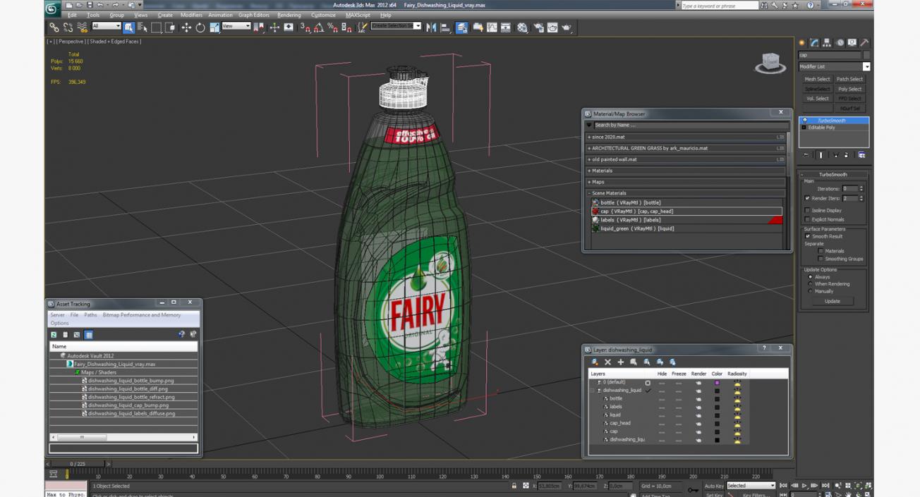 Fairy Dishwashing Liquid 3D model