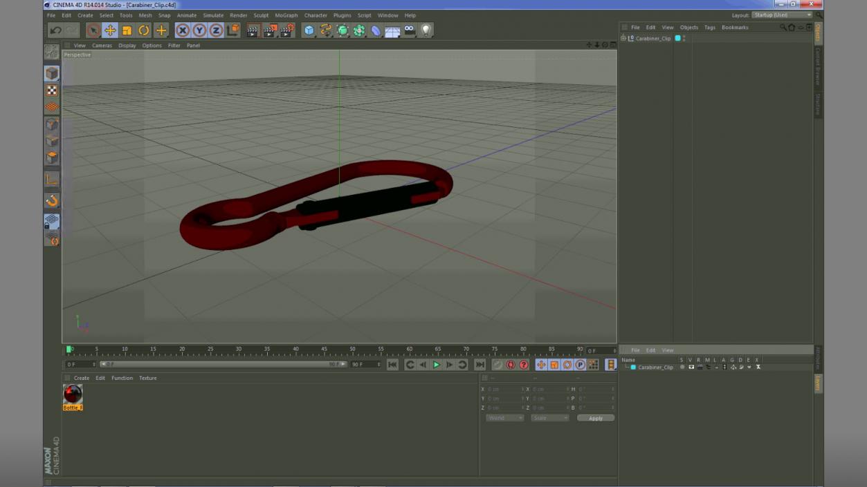 Carabiner Clip 3D model