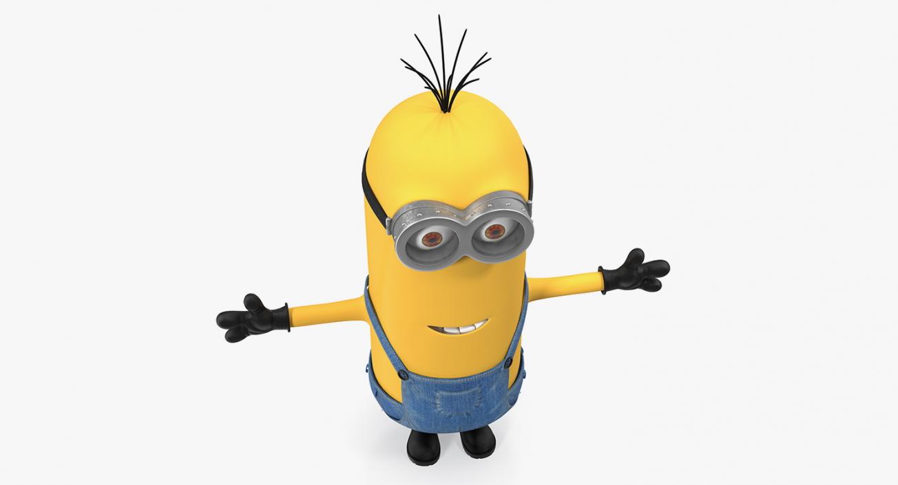 Tall Two Eyed Minion Rigged 3D