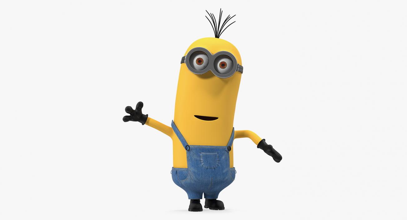 Tall Two Eyed Minion Rigged 3D